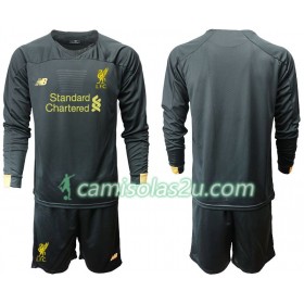 Camisolas de Futebol Liverpool Guarda Redes Criança Equipamento Principal 2019/20 Manga Comprida